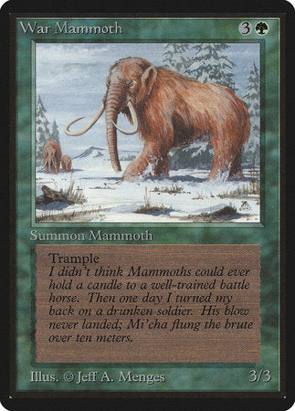 War Mammoth [Limited Edition Beta] | Magic Magpie