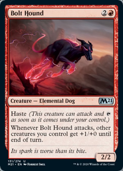 Bolt Hound [Core Set 2021] | Magic Magpie