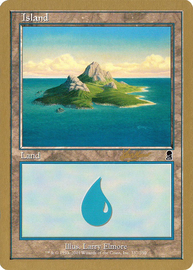 Island (shh337) (Sim Han How) [World Championship Decks 2002] | Magic Magpie