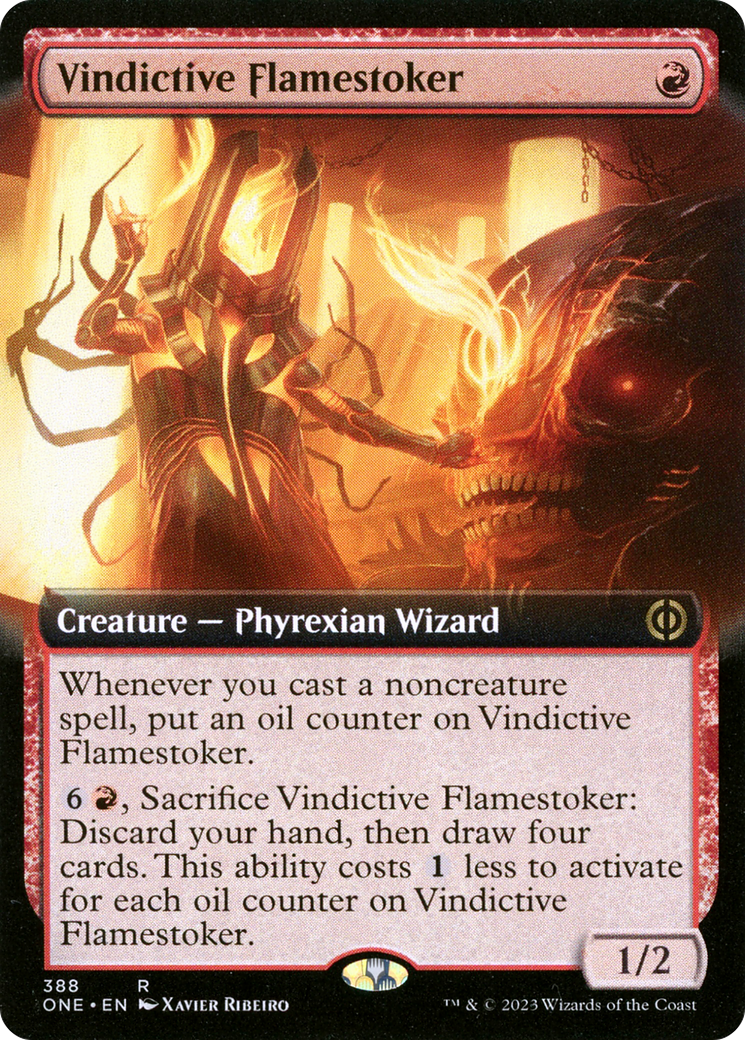 Vindictive Flamestoker (Extended Art) [Phyrexia: All Will Be One] | Magic Magpie