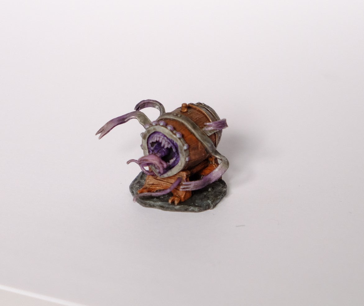 Painted Barrel Mimic for D&D | Magic Magpie
