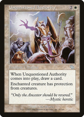 Unquestioned Authority [Judgment] | Magic Magpie