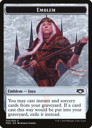 Emblem -  Jaya Ballard [Mythic Edition Tokens] | Magic Magpie