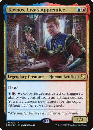 Tawnos, Urza's Apprentice [Commander 2018] | Magic Magpie