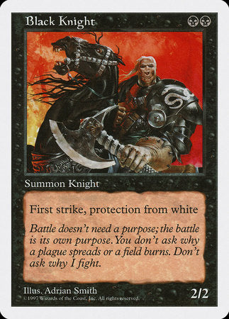 Black Knight [Fifth Edition] | Magic Magpie