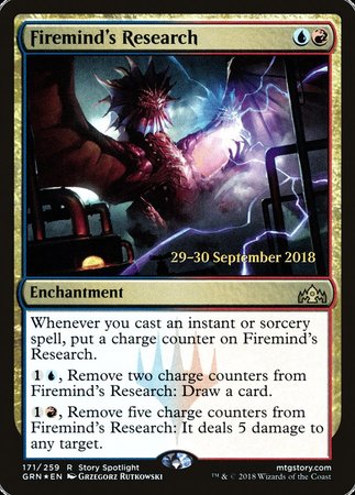 Firemind's Research [Guilds of Ravnica Promos] | Magic Magpie