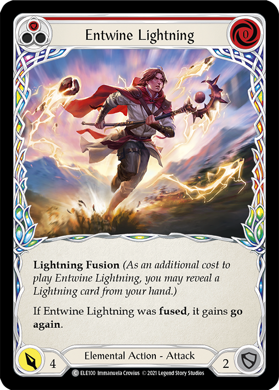 Entwine Lightning (Red) [ELE100] (Tales of Aria)  1st Edition Normal | Magic Magpie