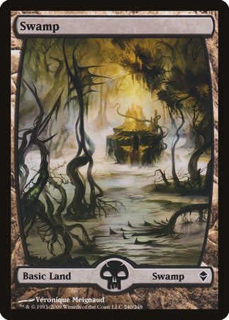 Swamp (240) - Full Art [Zendikar] | Magic Magpie