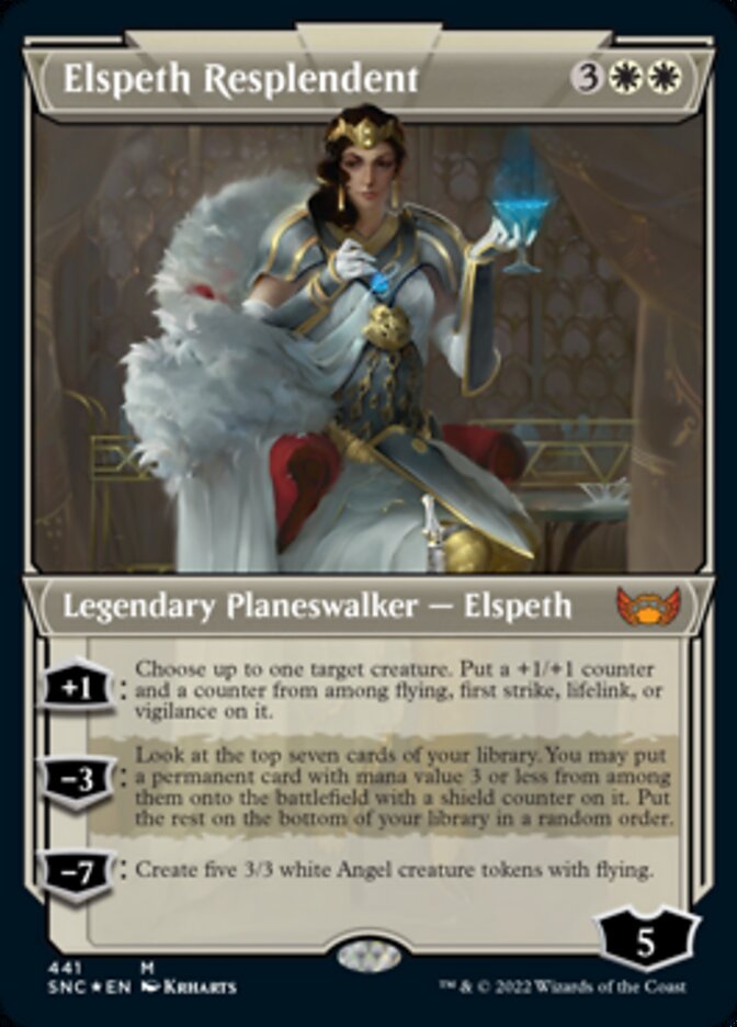 Elspeth Resplendent (Showcase Art Deco Foil Etched) [Streets of New Capenna] | Magic Magpie