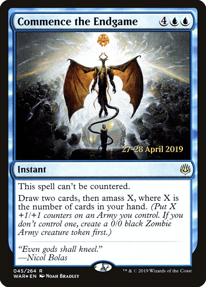 Commence the Endgame  [War of the Spark Prerelease Promos] | Magic Magpie