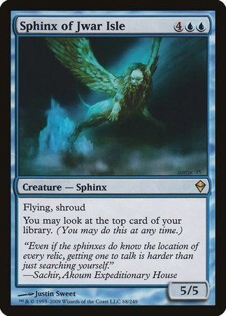 Sphinx of Jwar Isle [Zendikar] | Magic Magpie
