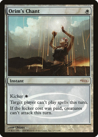 Orim's Chant [Judge Gift Cards 2008] | Magic Magpie