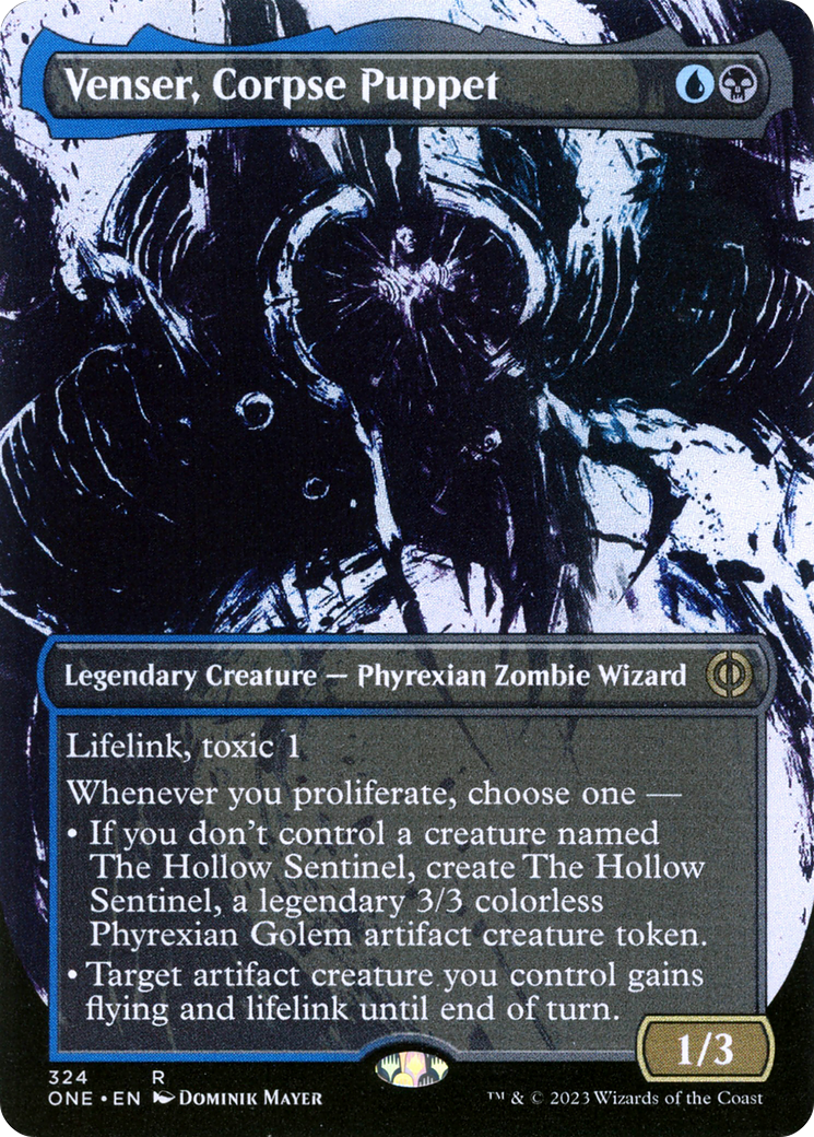 Venser, Corpse Puppet (Borderless Ichor) [Phyrexia: All Will Be One] | Magic Magpie