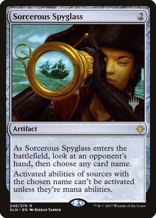 Sorcerous Spyglass [Ixalan Promos] | Magic Magpie