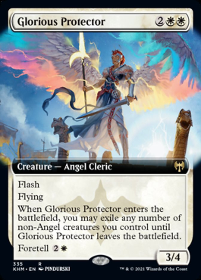 Glorious Protector (Extended Art) [Kaldheim] | Magic Magpie