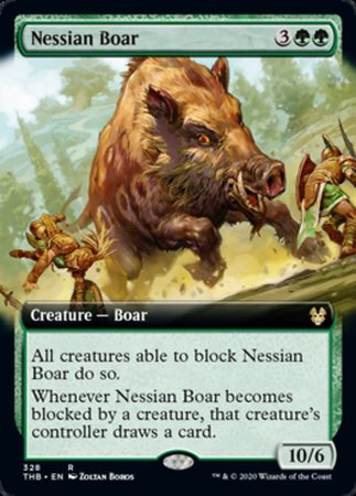 Nessian Boar (Extended Art) [Theros Beyond Death] | Magic Magpie