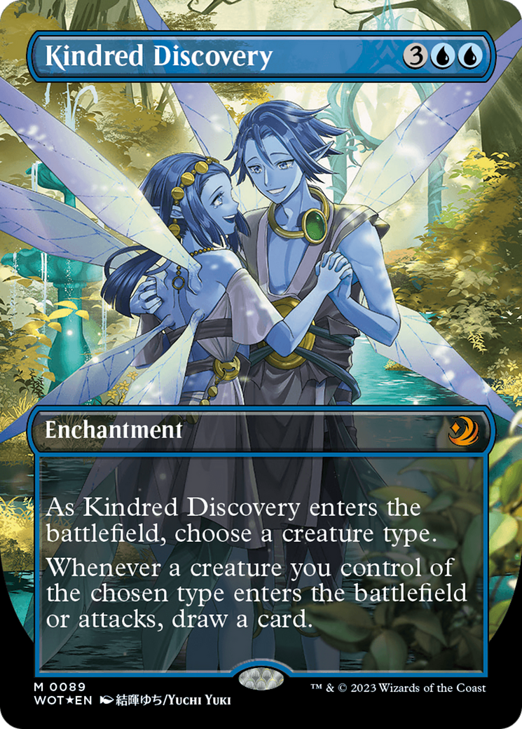 Kindred Discovery (Anime Borderless) (Confetti Foil) [Wilds of Eldraine: Enchanting Tales] | Magic Magpie