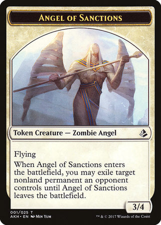 Angel of Sanctions Token [Amonkhet Tokens] | Magic Magpie