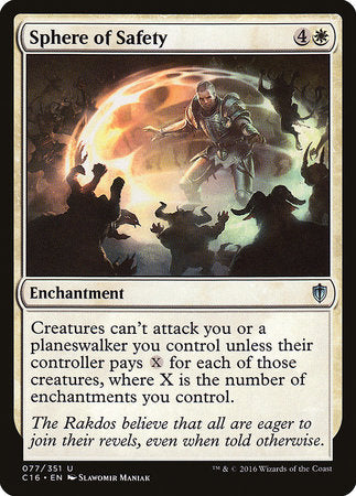 Sphere of Safety [Commander 2016] | Magic Magpie