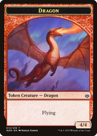 Dragon Token [War of the Spark Tokens] | Magic Magpie