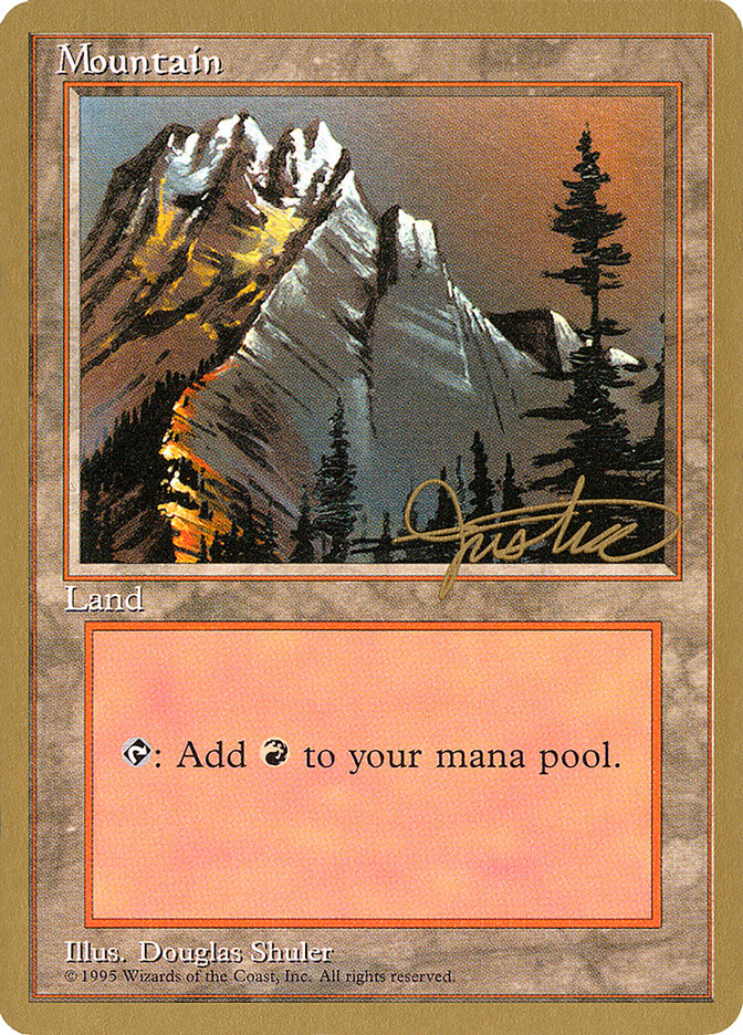 Mountain (mj373) (Mark Justice) [Pro Tour Collector Set] | Magic Magpie