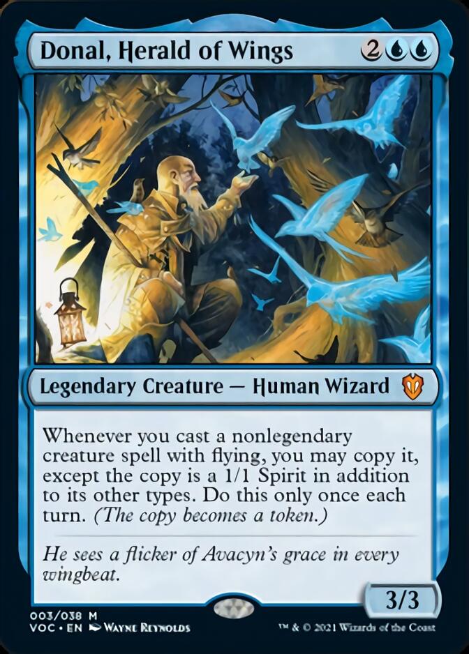 Donal, Herald of Wings [Innistrad: Crimson Vow Commander] | Magic Magpie