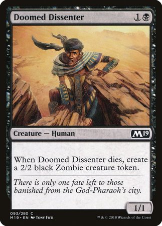 Doomed Dissenter [Core Set 2019] | Magic Magpie