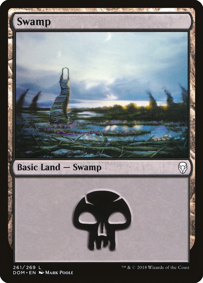 Swamp (261) [Dominaria] | Magic Magpie