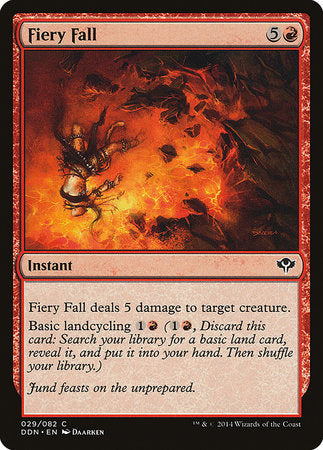 Fiery Fall [Duel Decks: Speed vs. Cunning] | Magic Magpie