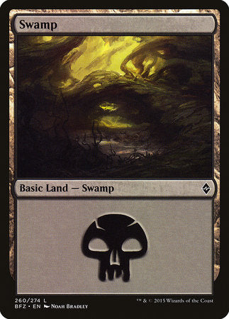 Swamp (260) [Battle for Zendikar] | Magic Magpie