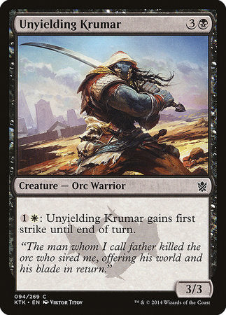 Unyielding Krumar [Khans of Tarkir] | Magic Magpie