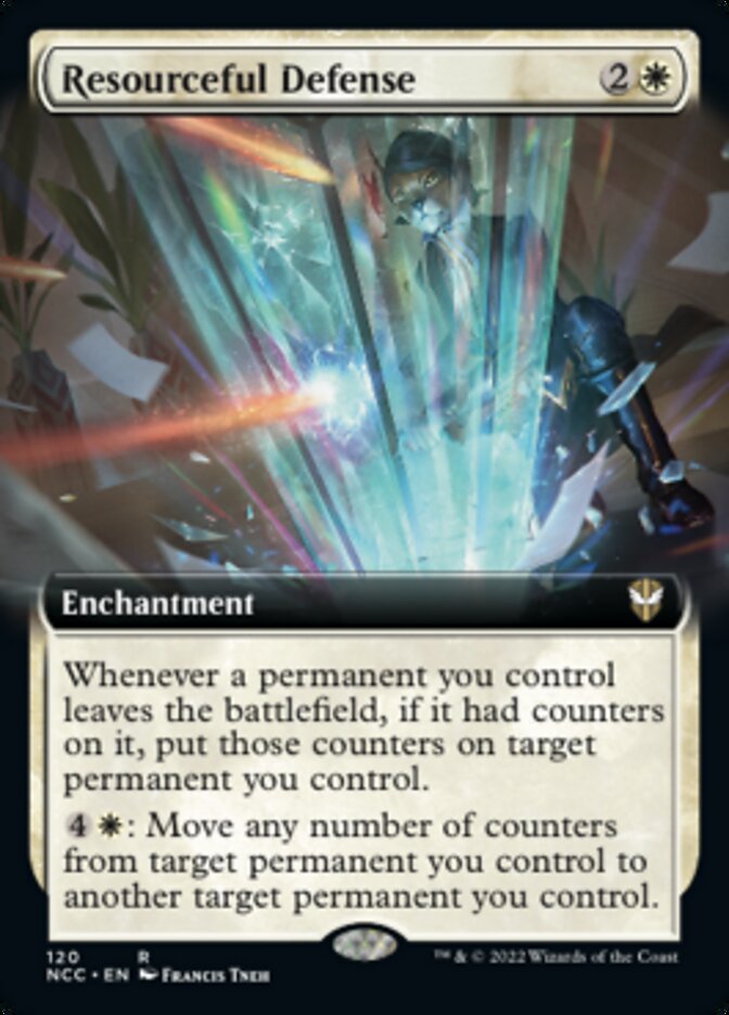 Resourceful Defense (Extended Art) [Streets of New Capenna Commander] | Magic Magpie