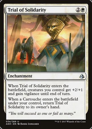 Trial of Solidarity [Amonkhet] | Magic Magpie