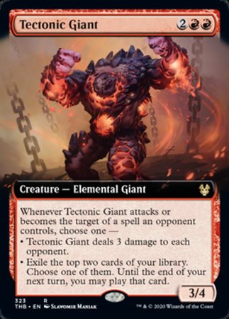 Tectonic Giant (Extended Art) [Theros Beyond Death] | Magic Magpie