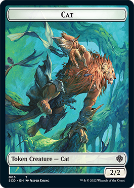 Saproling // Cat Double-Sided Token [Starter Commander Decks] | Magic Magpie