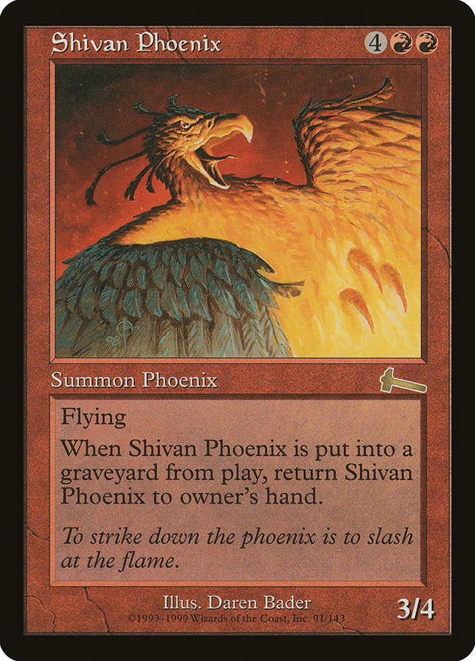 Shivan Phoenix [Urza's Legacy] | Magic Magpie