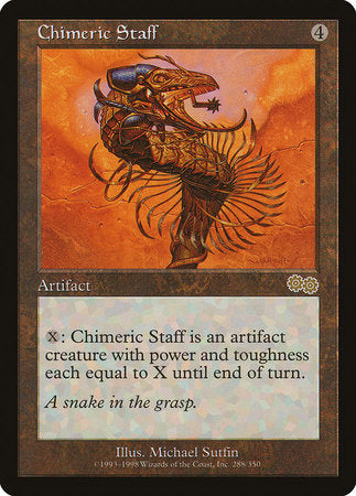 Chimeric Staff [Urza's Saga] | Magic Magpie