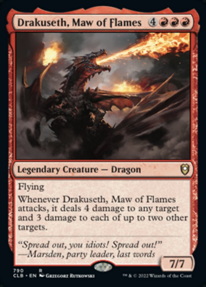 Drakuseth, Maw of Flames [Commander Legends: Battle for Baldur's Gate] | Magic Magpie