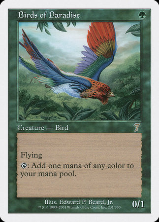 Birds of Paradise [Seventh Edition] | Magic Magpie