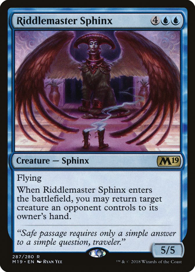 Riddlemaster Sphinx [Core Set 2019] | Magic Magpie