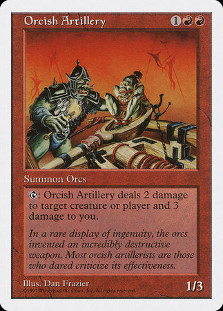 Orcish Artillery [Fifth Edition] | Magic Magpie