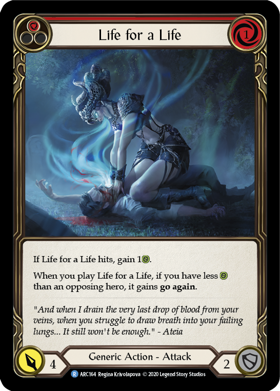 Life for a Life (Red) [U-ARC164] Unlimited Rainbow Foil | Magic Magpie