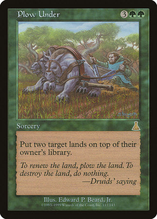 Plow Under [Urza's Destiny] | Magic Magpie