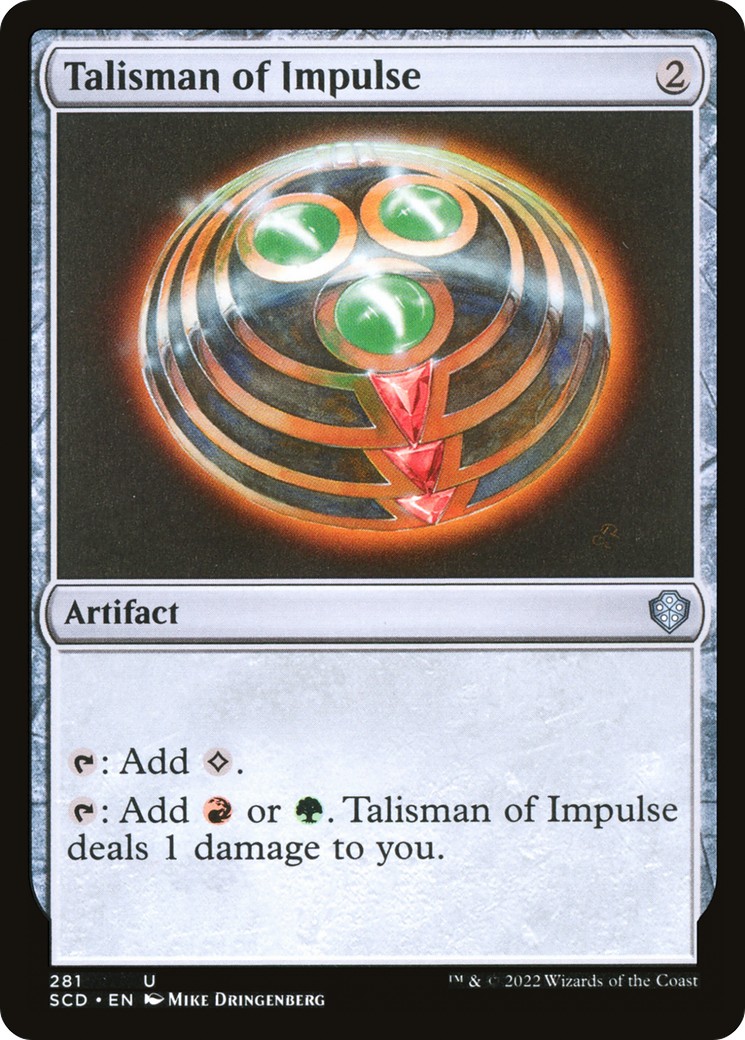 Talisman of Impulse [Starter Commander Decks] | Magic Magpie