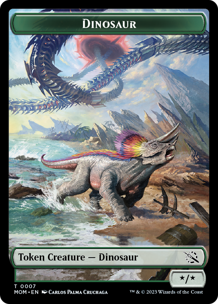Dinosaur Token [March of the Machine Tokens] | Magic Magpie
