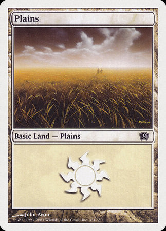 Plains (331) [Eighth Edition] | Magic Magpie