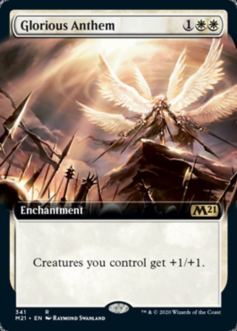 Glorious Anthem (Extended Art) [Core Set 2021] | Magic Magpie