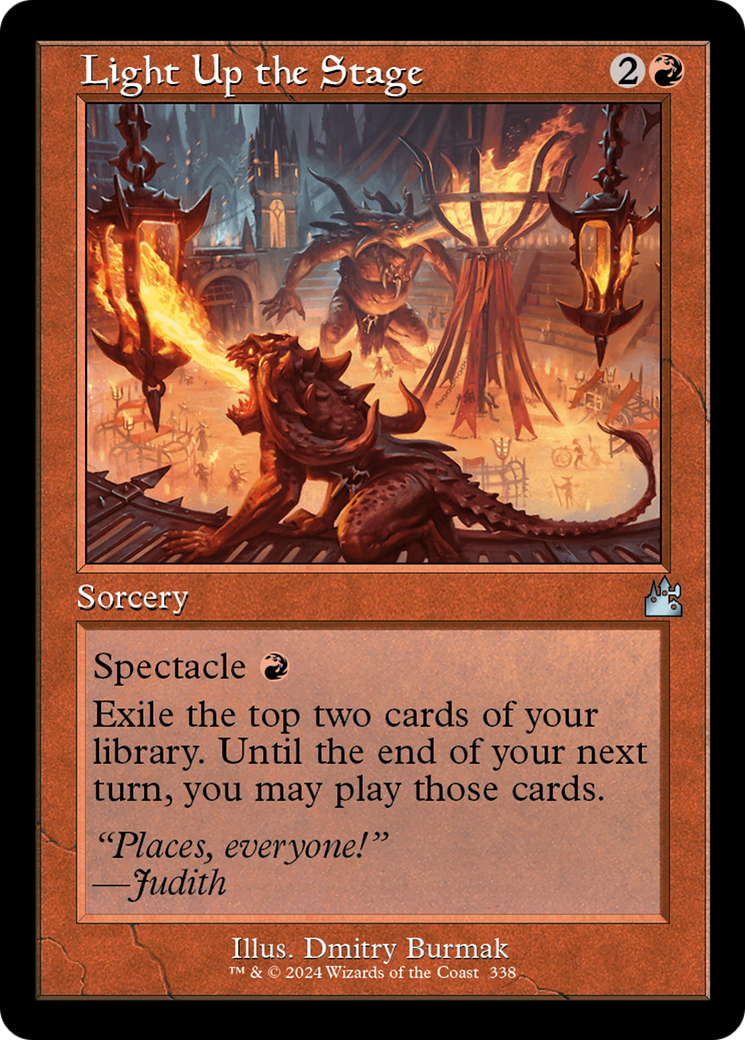 Light Up the Stage (Retro Frame) [Ravnica Remastered] | Magic Magpie
