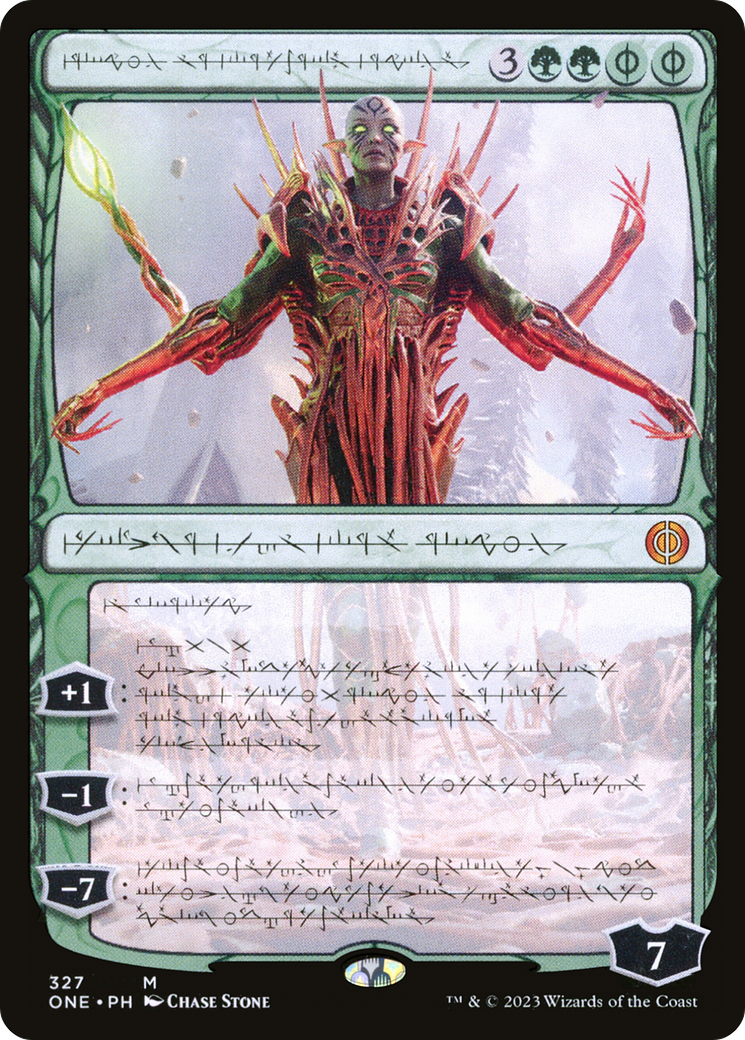 Nissa, Ascended Animist (Phyrexian) [Phyrexia: All Will Be One] | Magic Magpie