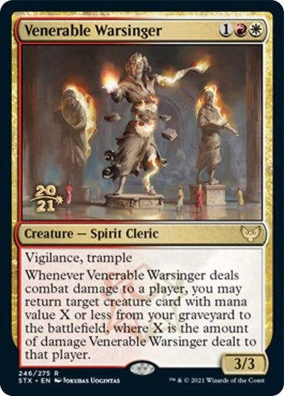 Venerable Warsinger [Strixhaven: School of Mages Prerelease Promos] | Magic Magpie